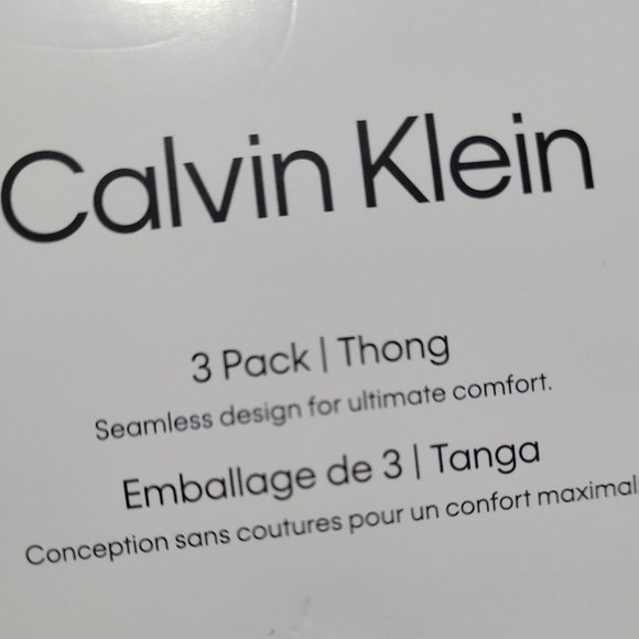 Calvin Klein 3 Pack Seamless Thong - Picture 5 of 5